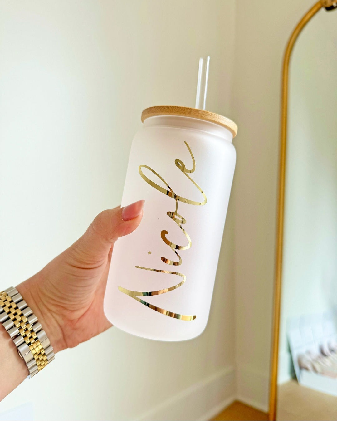 Vaso con diseño dtf