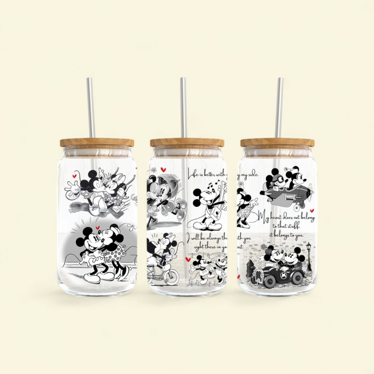 Vaso con diseño dtf
