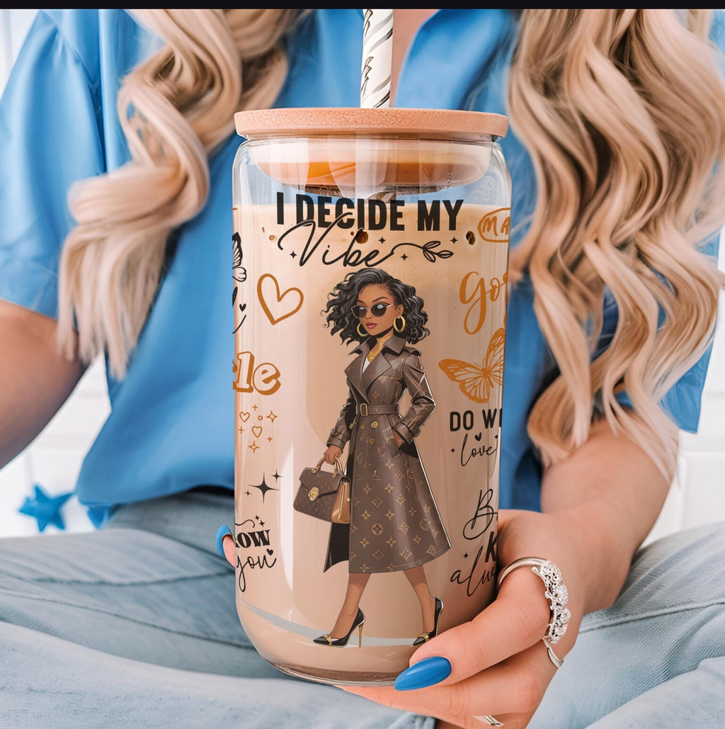Vaso con diseño dtf